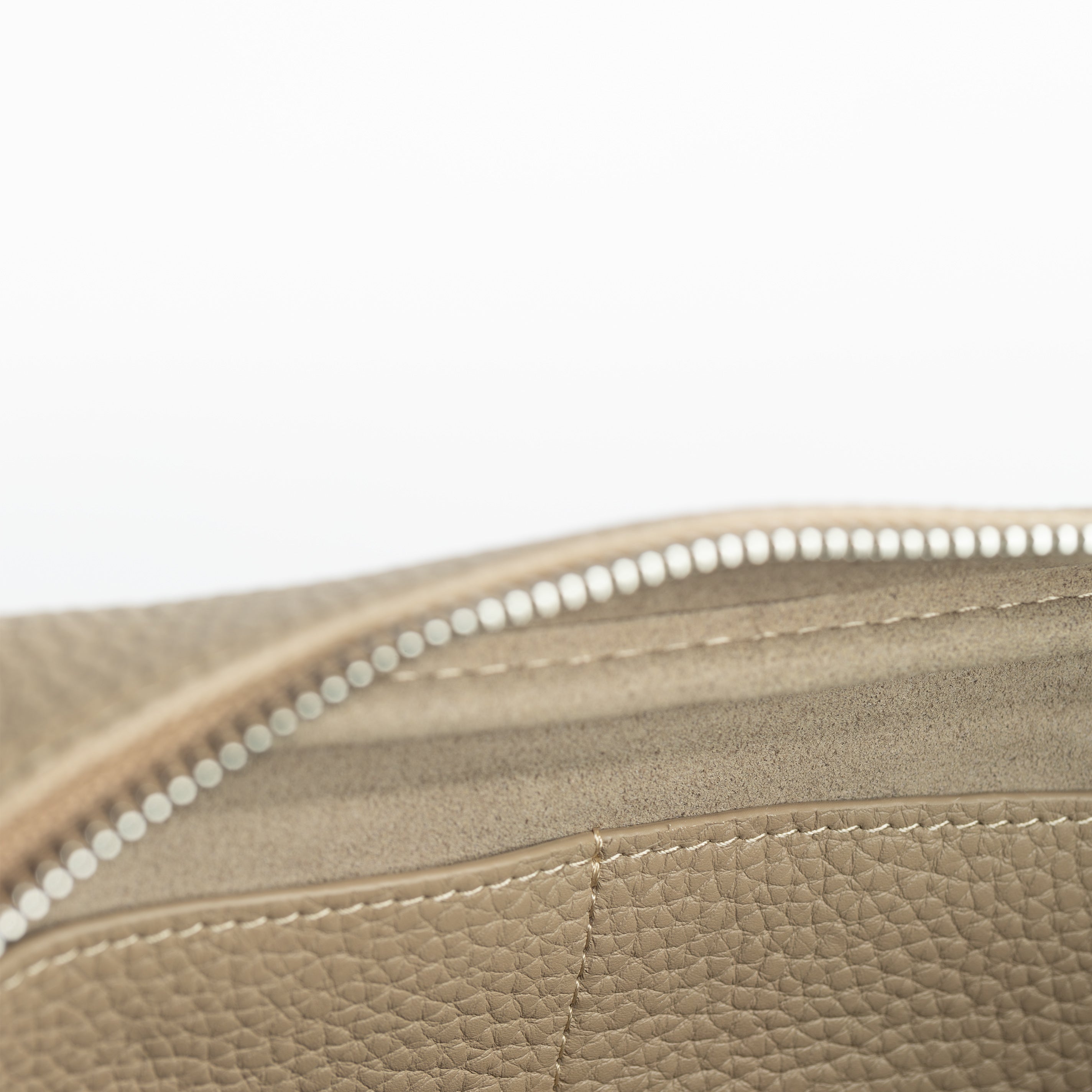 Dark Beige Handcrafted Toiletry Pouch