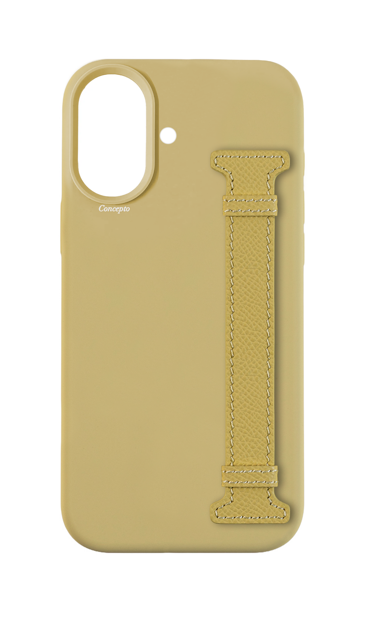 Butter Yellow Silicon Side Strap Case