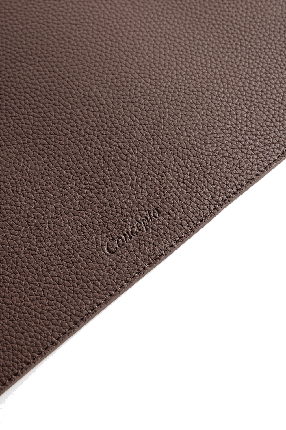 Chocolate Brown Leather Desk Mat
