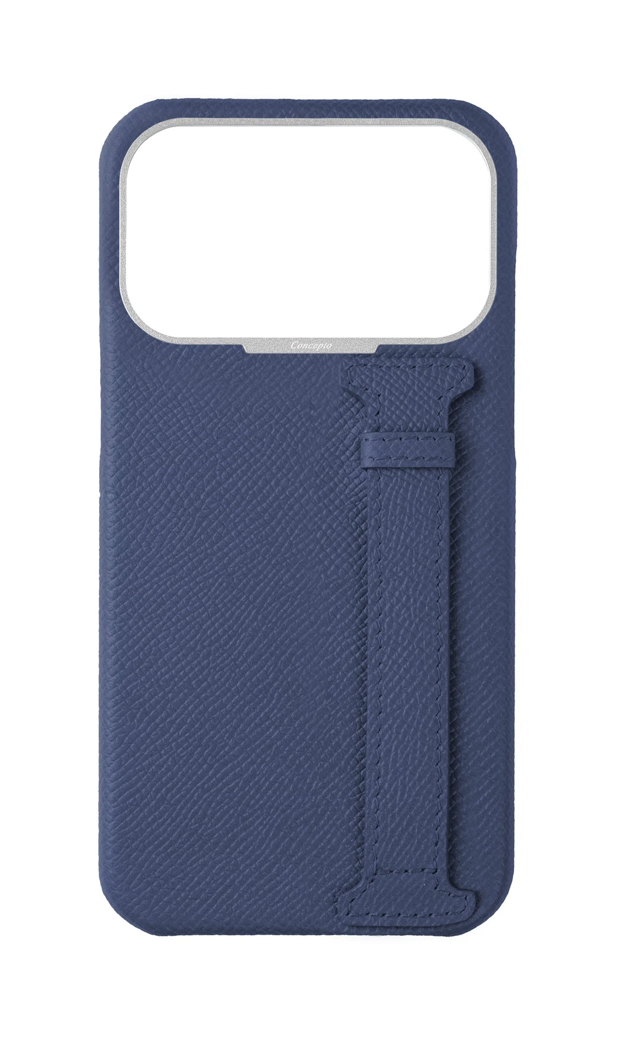 Navy Epsom Side Strap Case