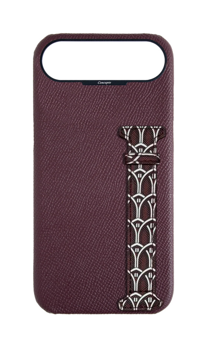Maroon Monogram Side Strap Case