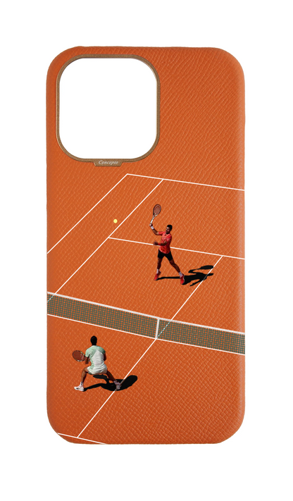 Orange Strapless Epsom Case - Tennis