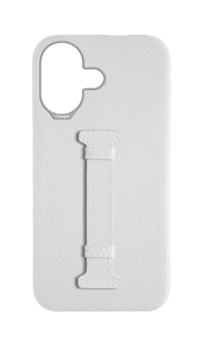White Epsom Middle Strap Case