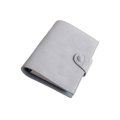 Small Mist Grey Suede Notebook