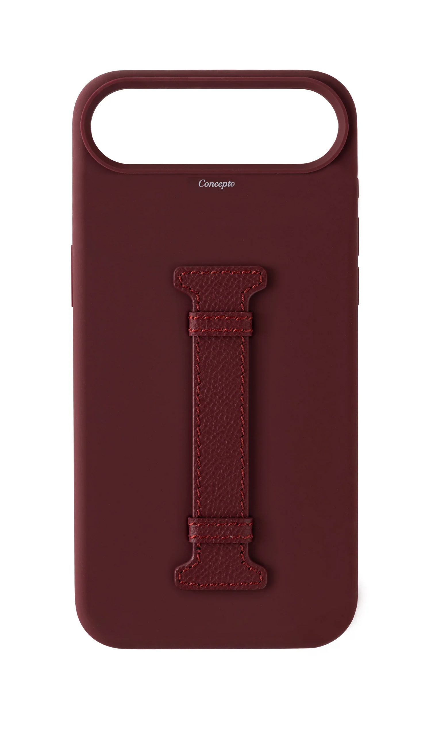Maroon Silicon Middle Strap Case