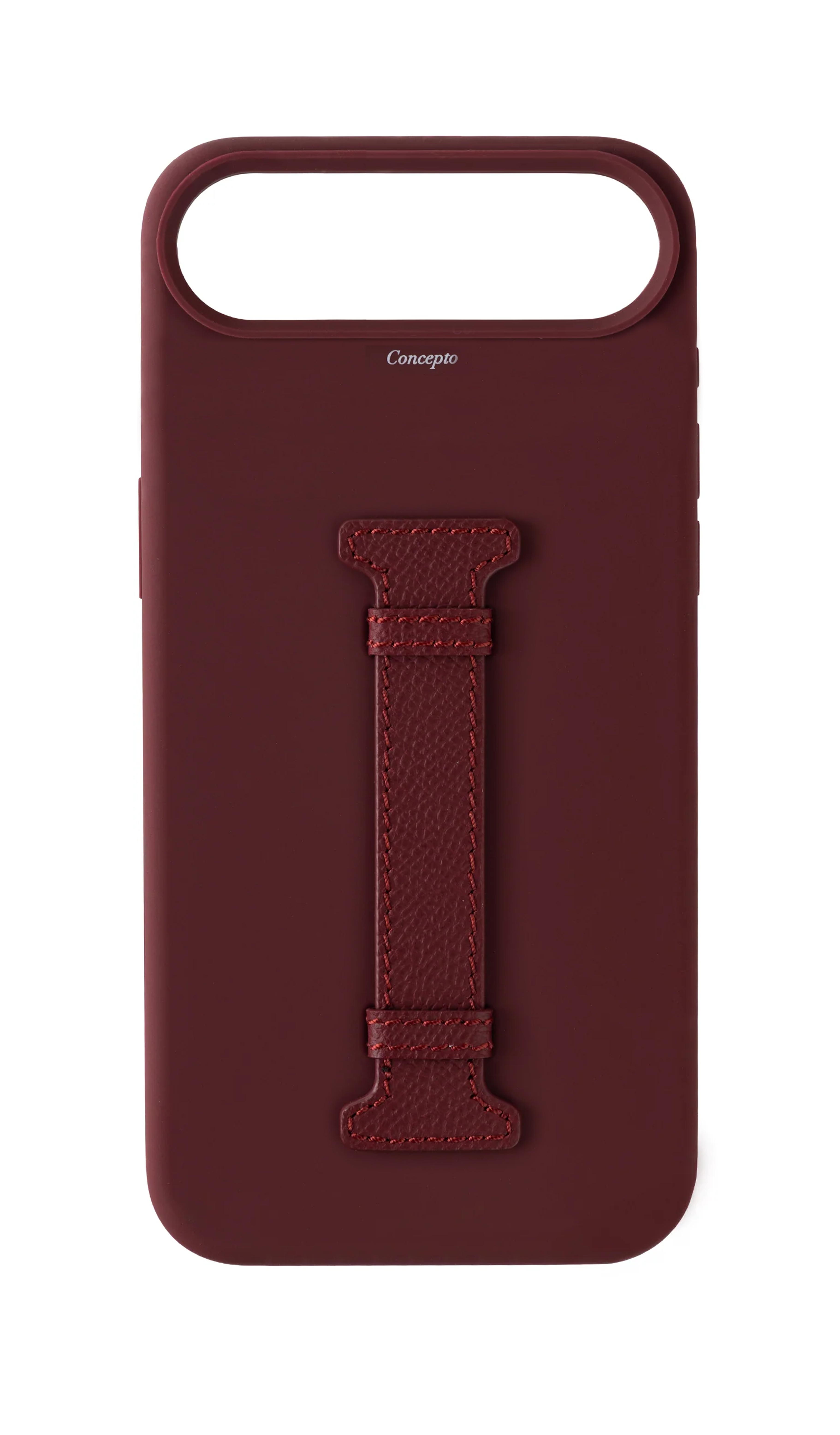 Maroon Silicon Middle Strap Case