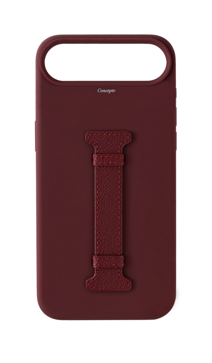 Maroon Silicon Middle Strap Case