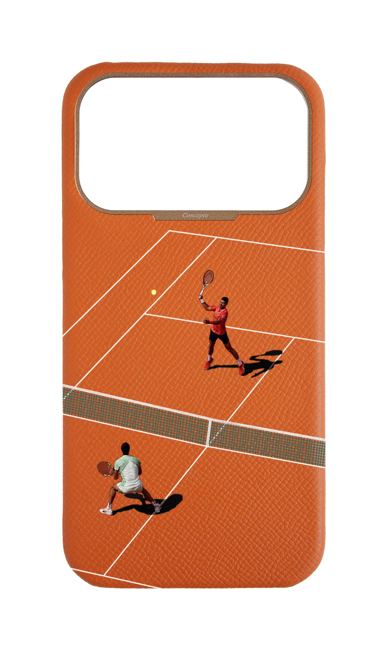 Orange Strapless Epsom Case - Tennis