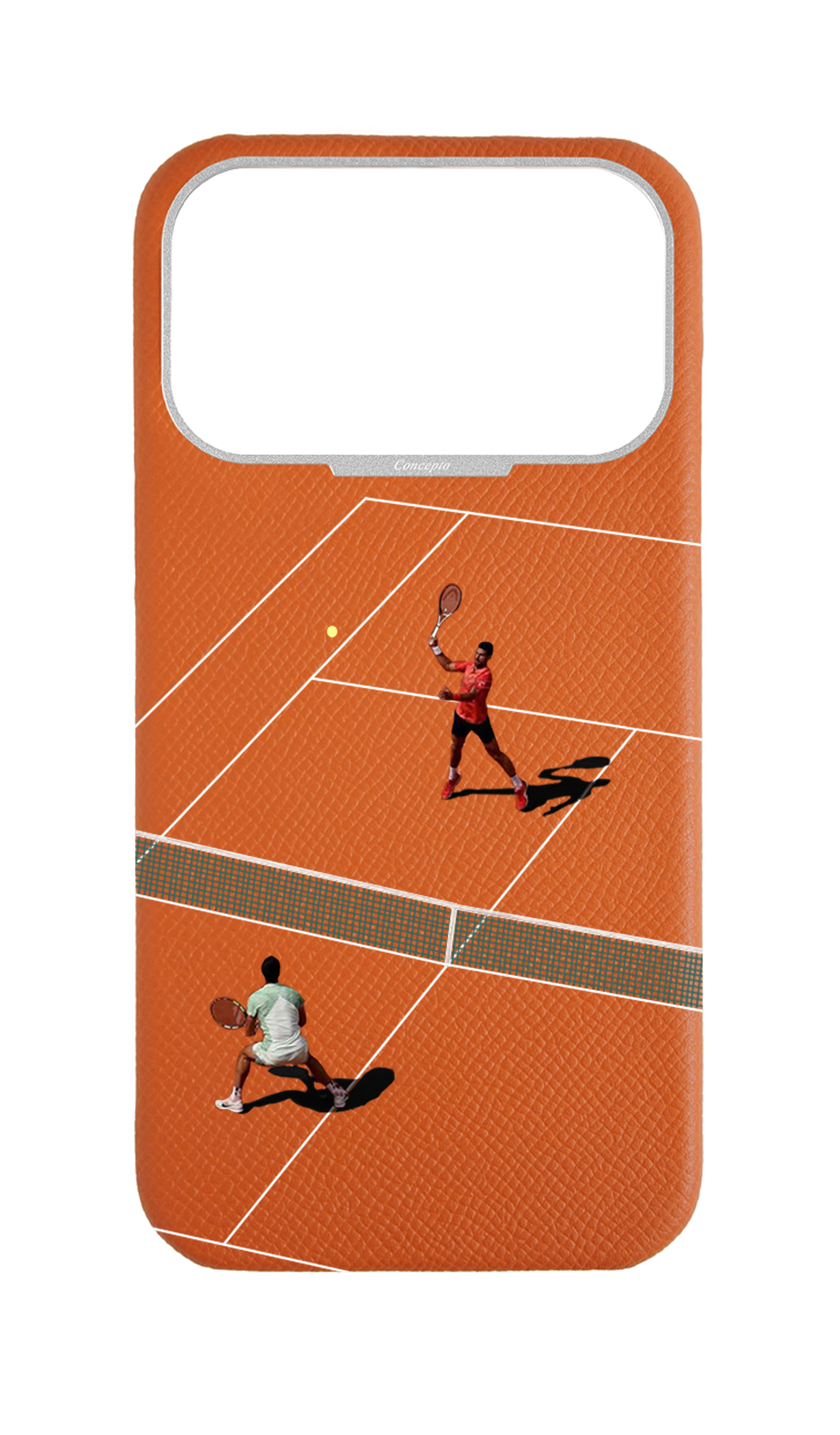 Orange Strapless Epsom Case - Tennis