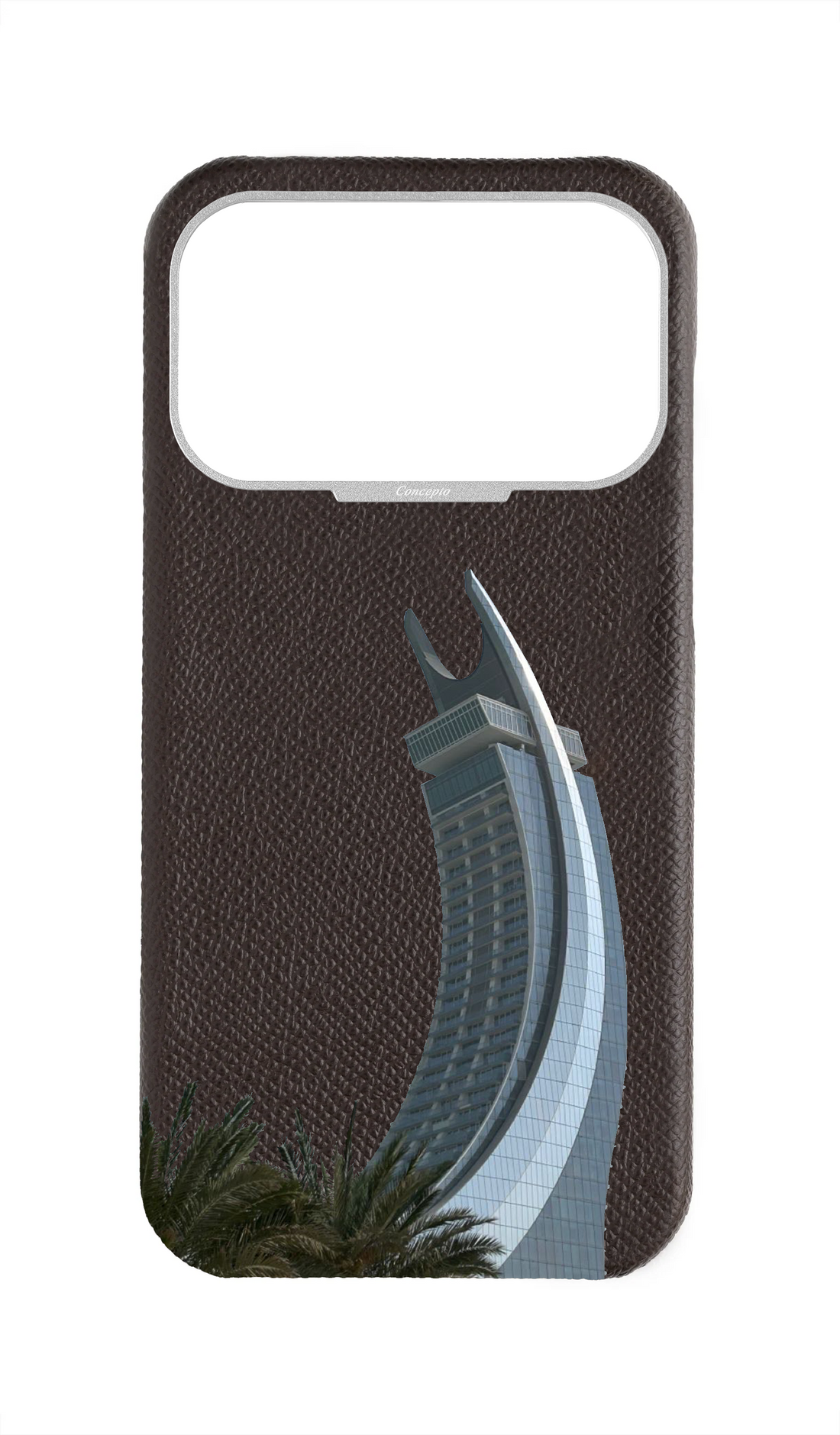 Brown Strapless Epsom Case - Lusail