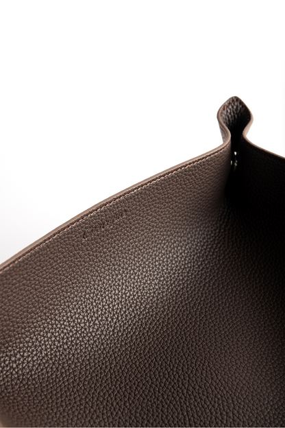 Chocolate Brown Leather Tray