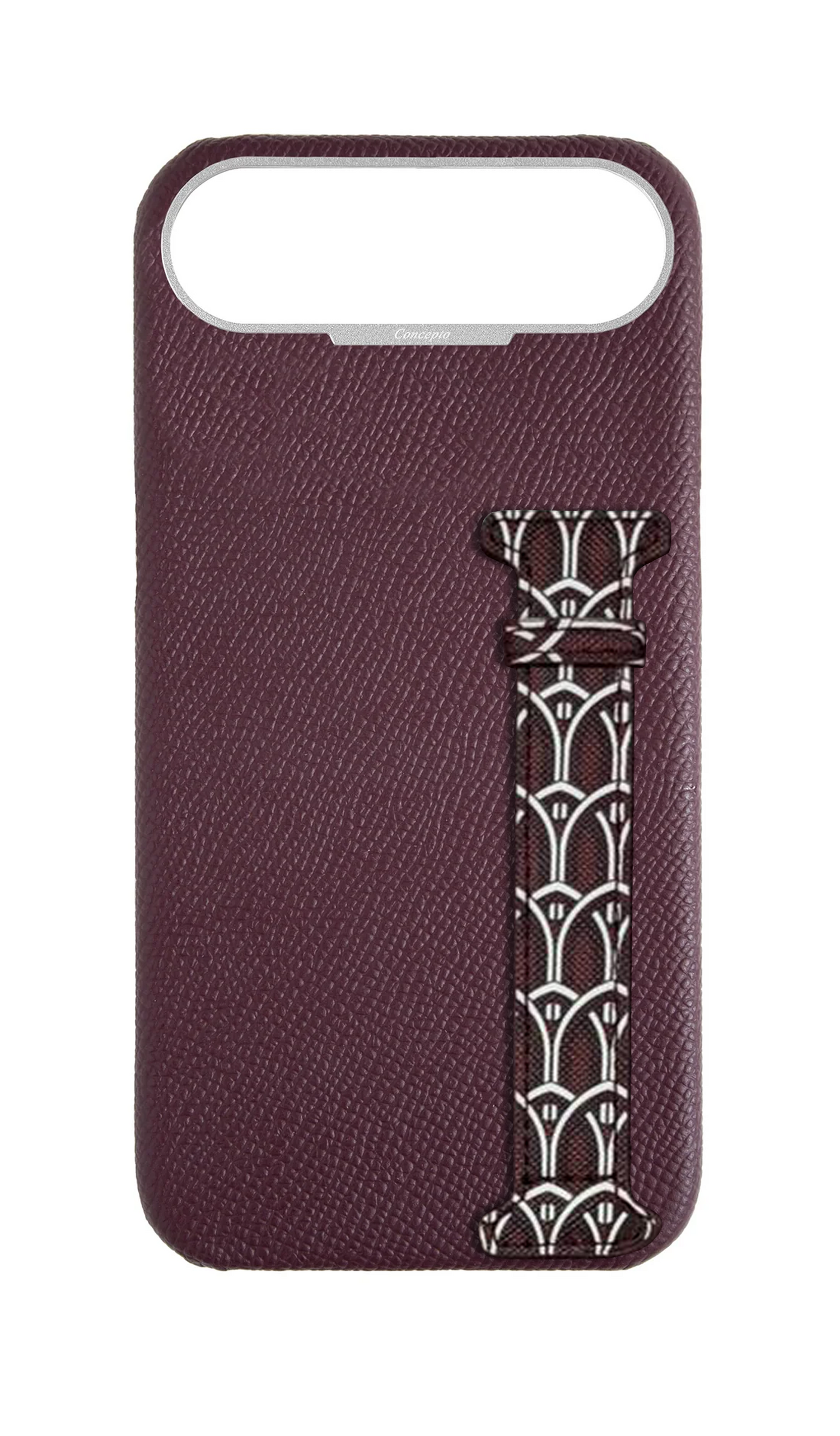 Maroon Monogram Side Strap Case