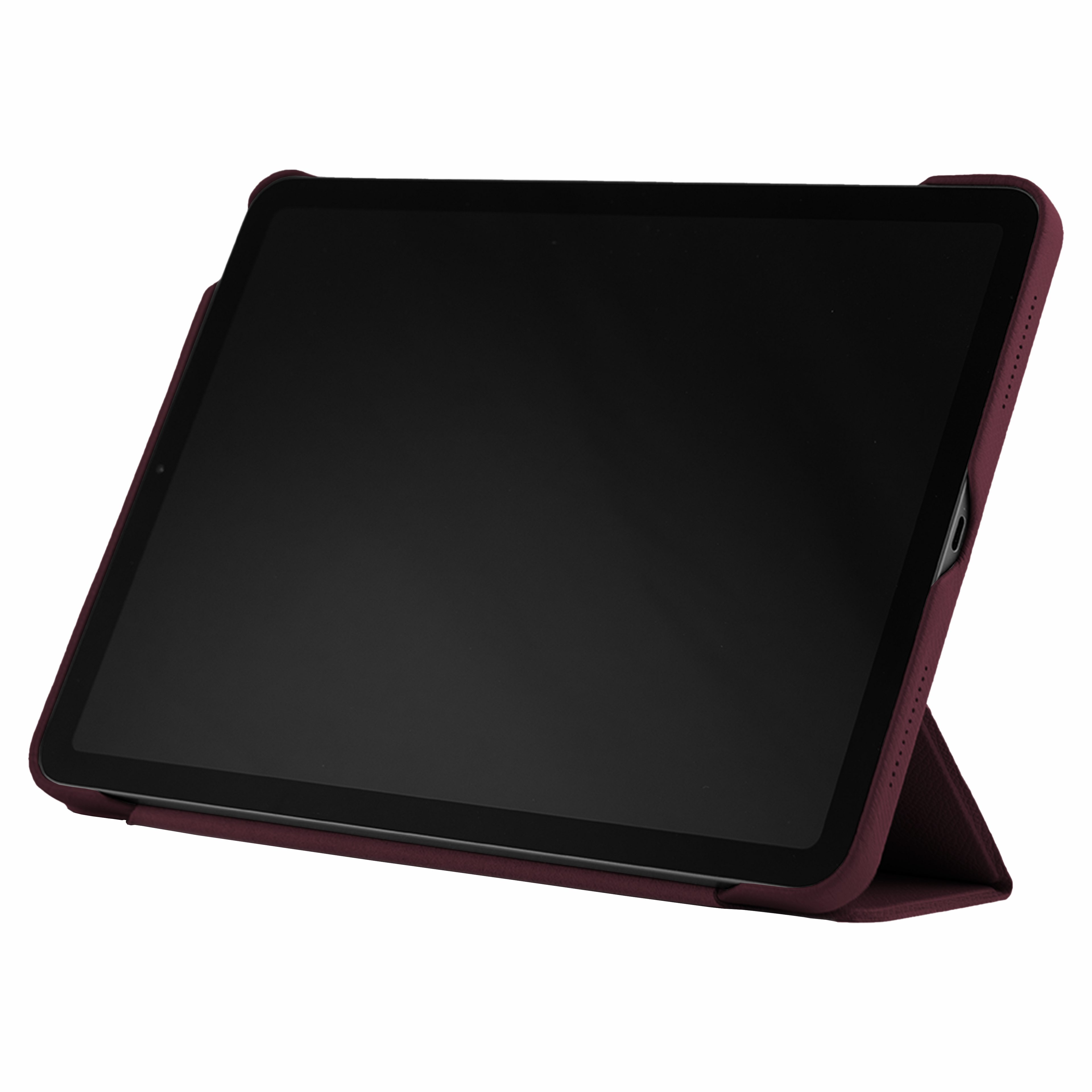 Maroon Epsom iPad Case