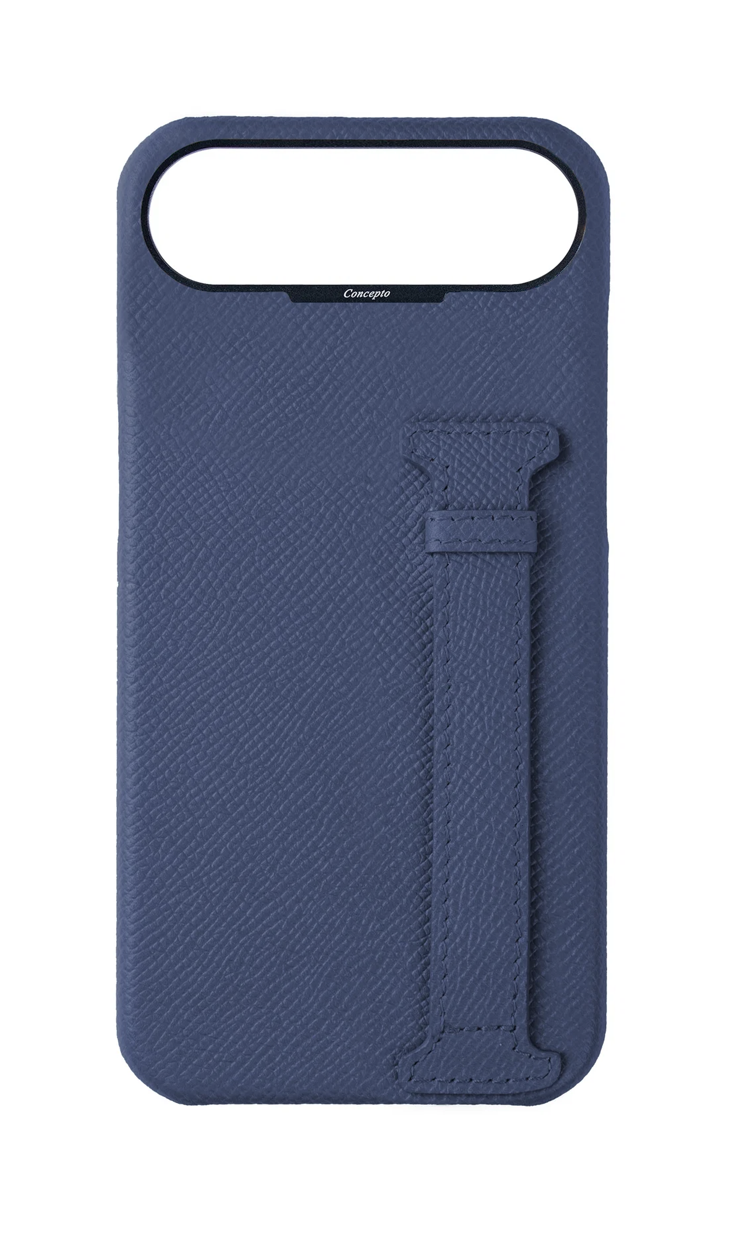Navy Epsom Side Strap Case