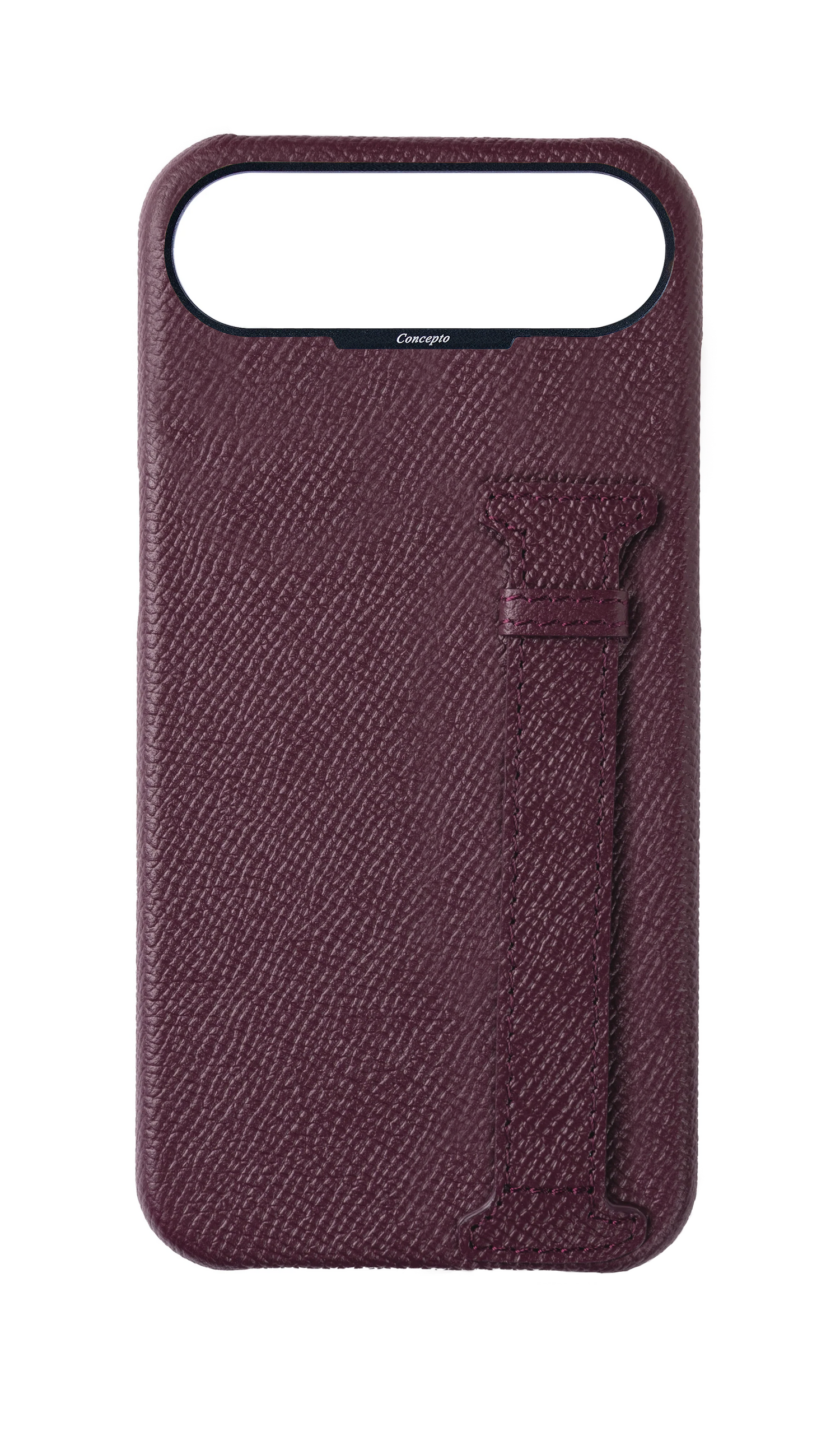 Maroon Epsom Side Strap Case