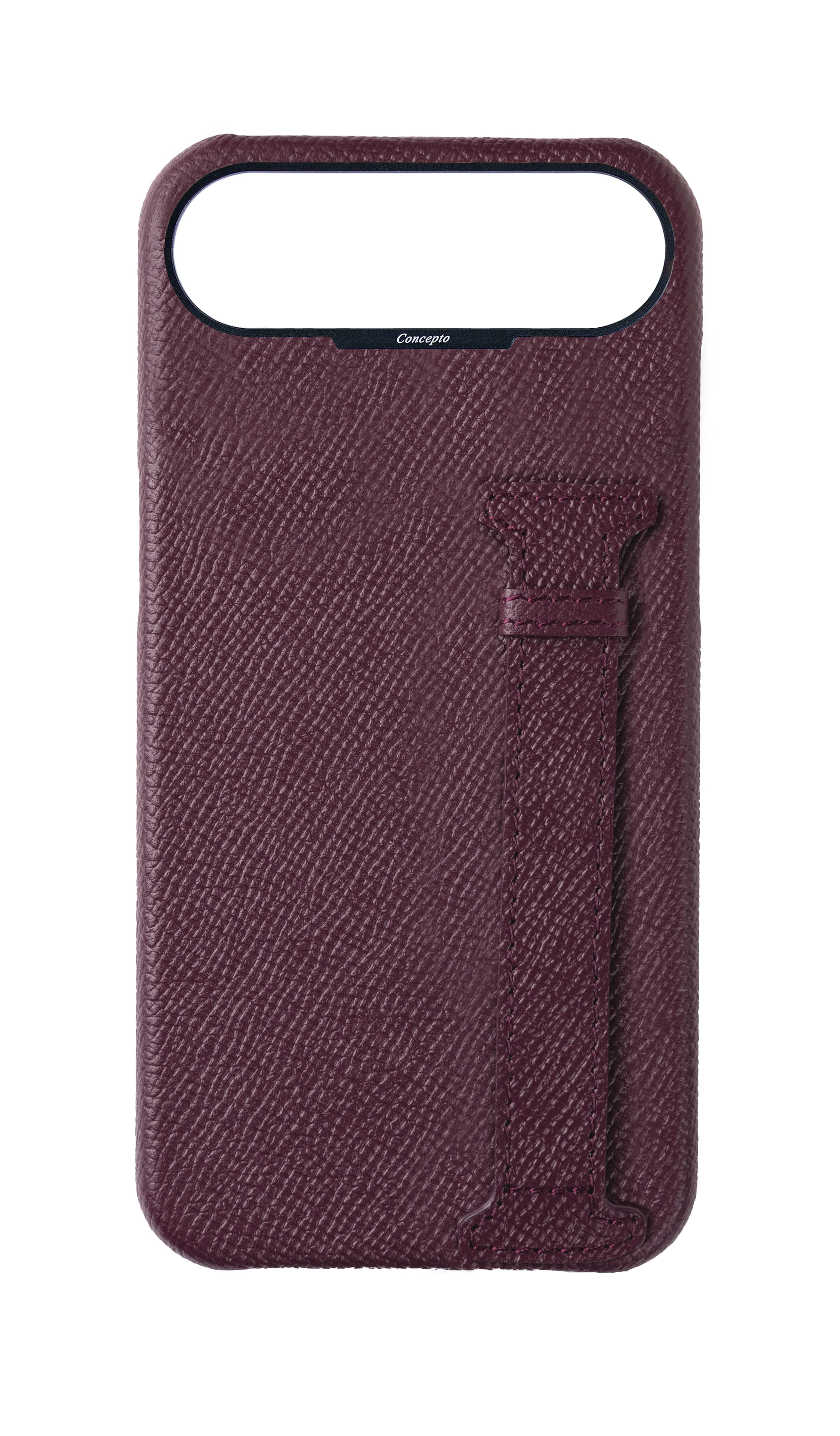 Maroon Epsom Side Strap Case
