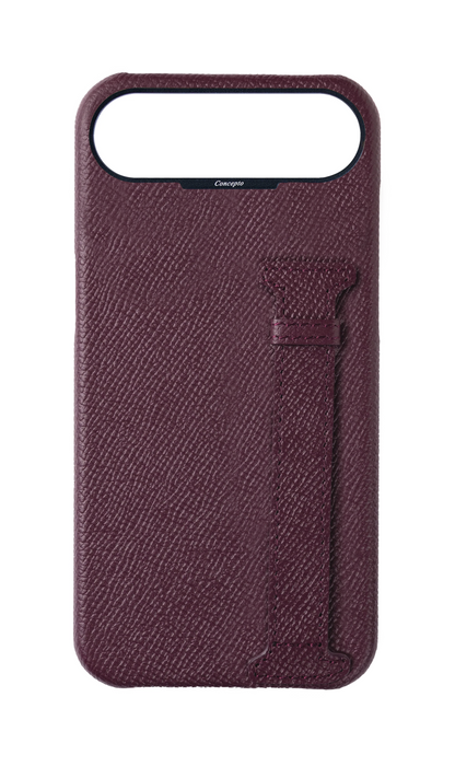 Maroon Epsom Side Strap Case