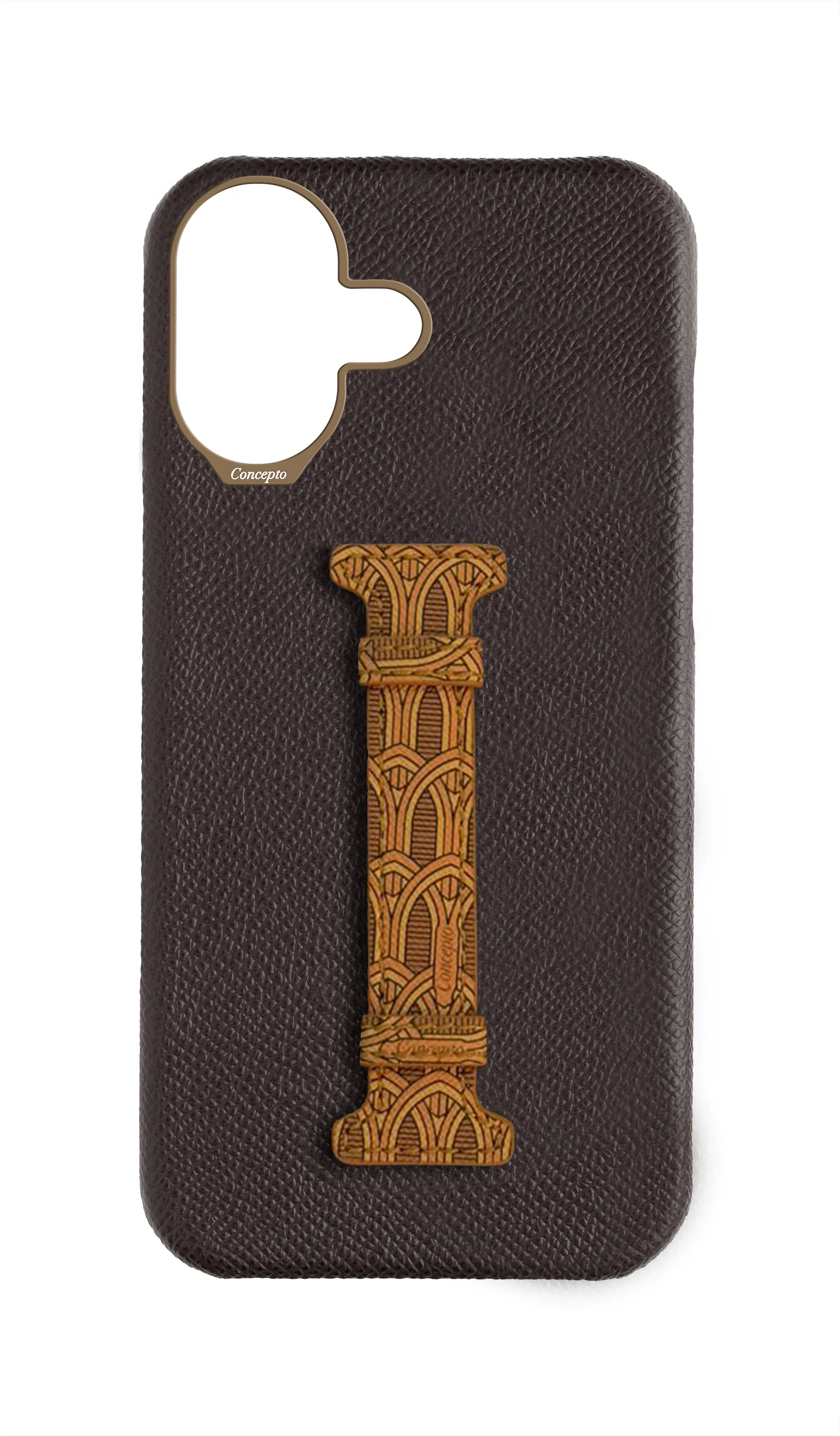 Brown Monogram Middle Strap Case