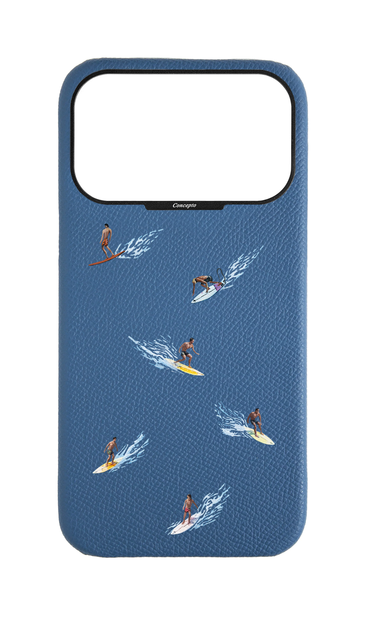 Blue Strapless Epsom Case - Surf