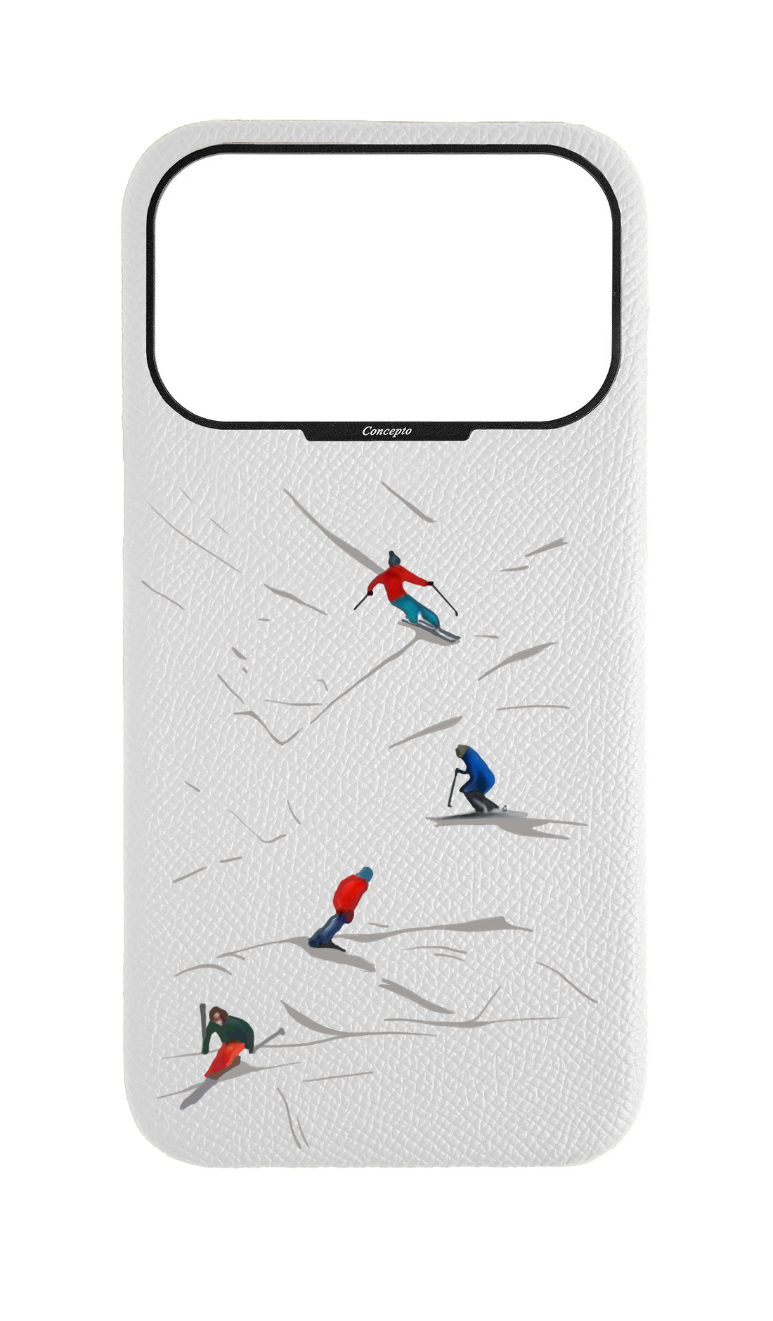 White Strapless Case - Downhill Ski