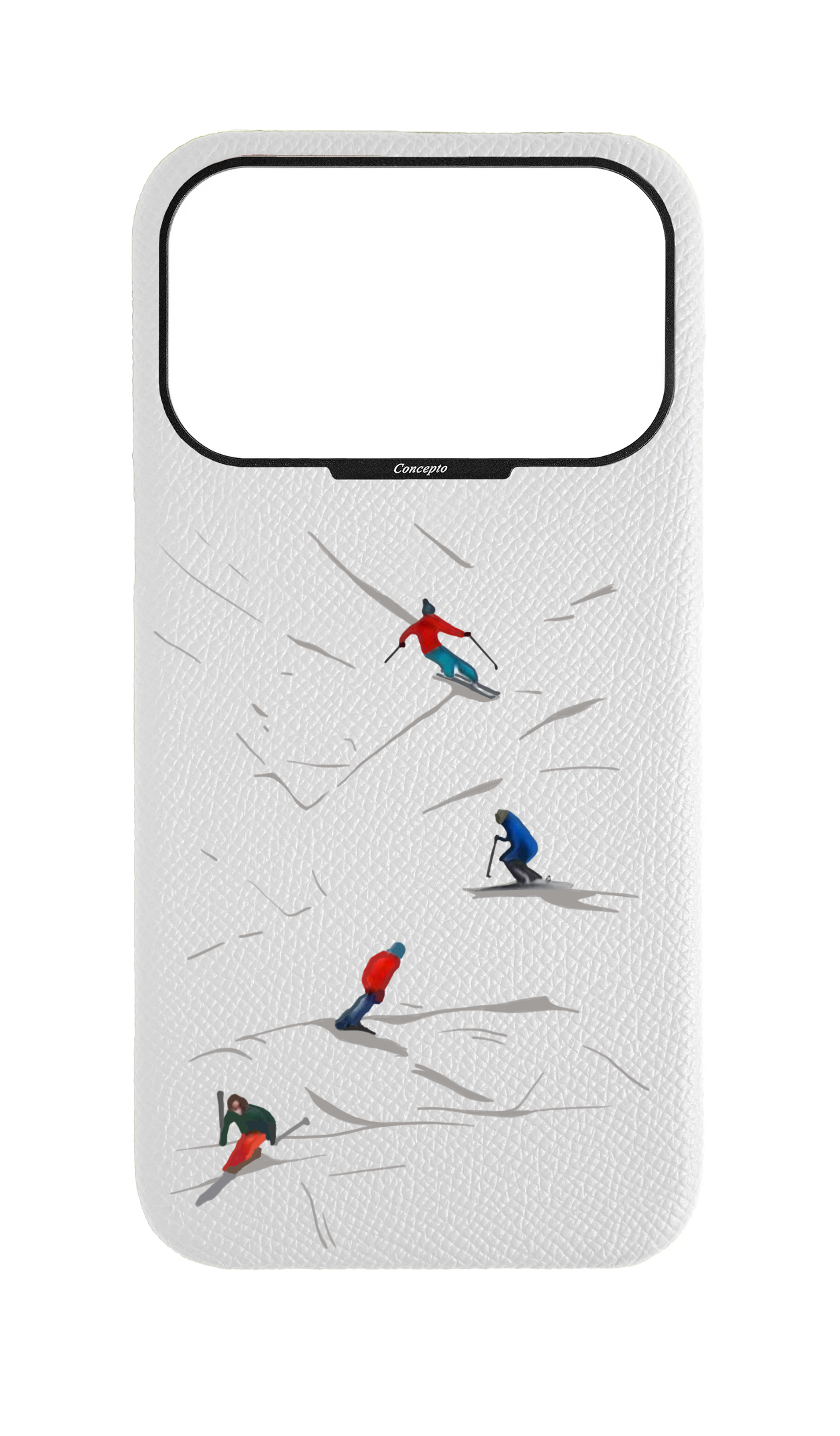 White Strapless Case - Downhill Ski