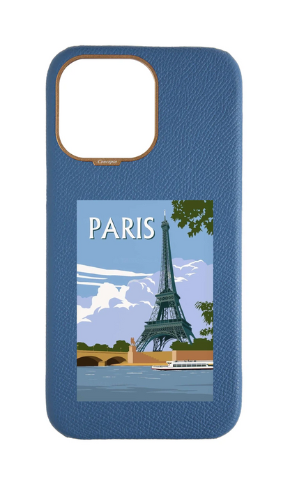 Navy Strapless Epsom Case - Paris