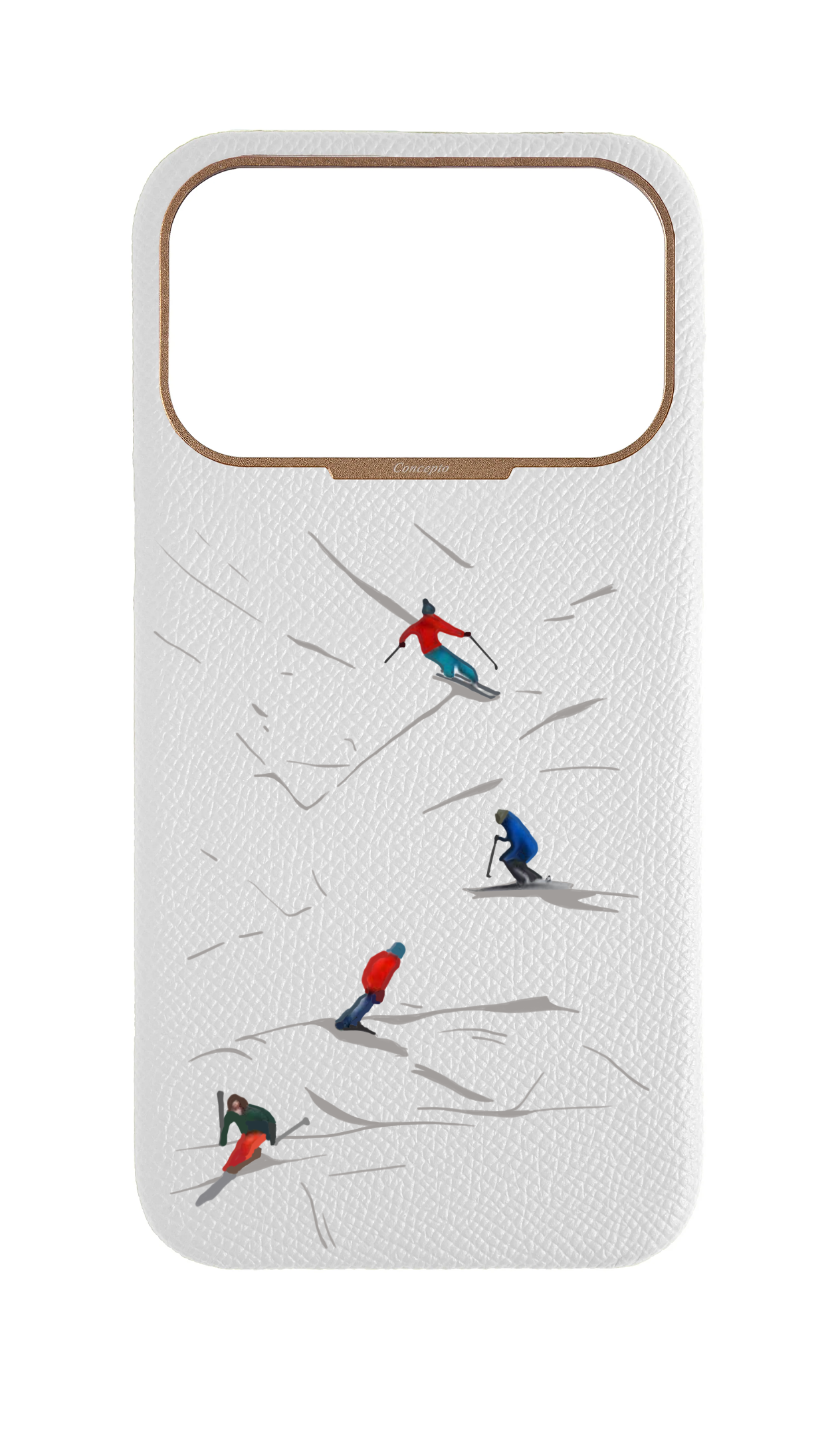 White Strapless Case - Downhill Ski