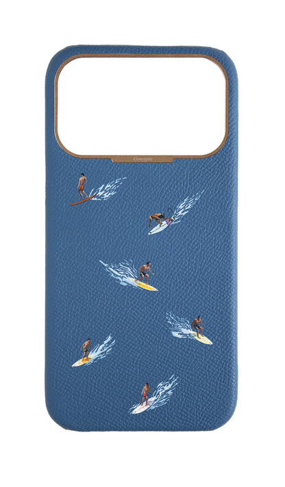 Blue Strapless Epsom Case - Surf