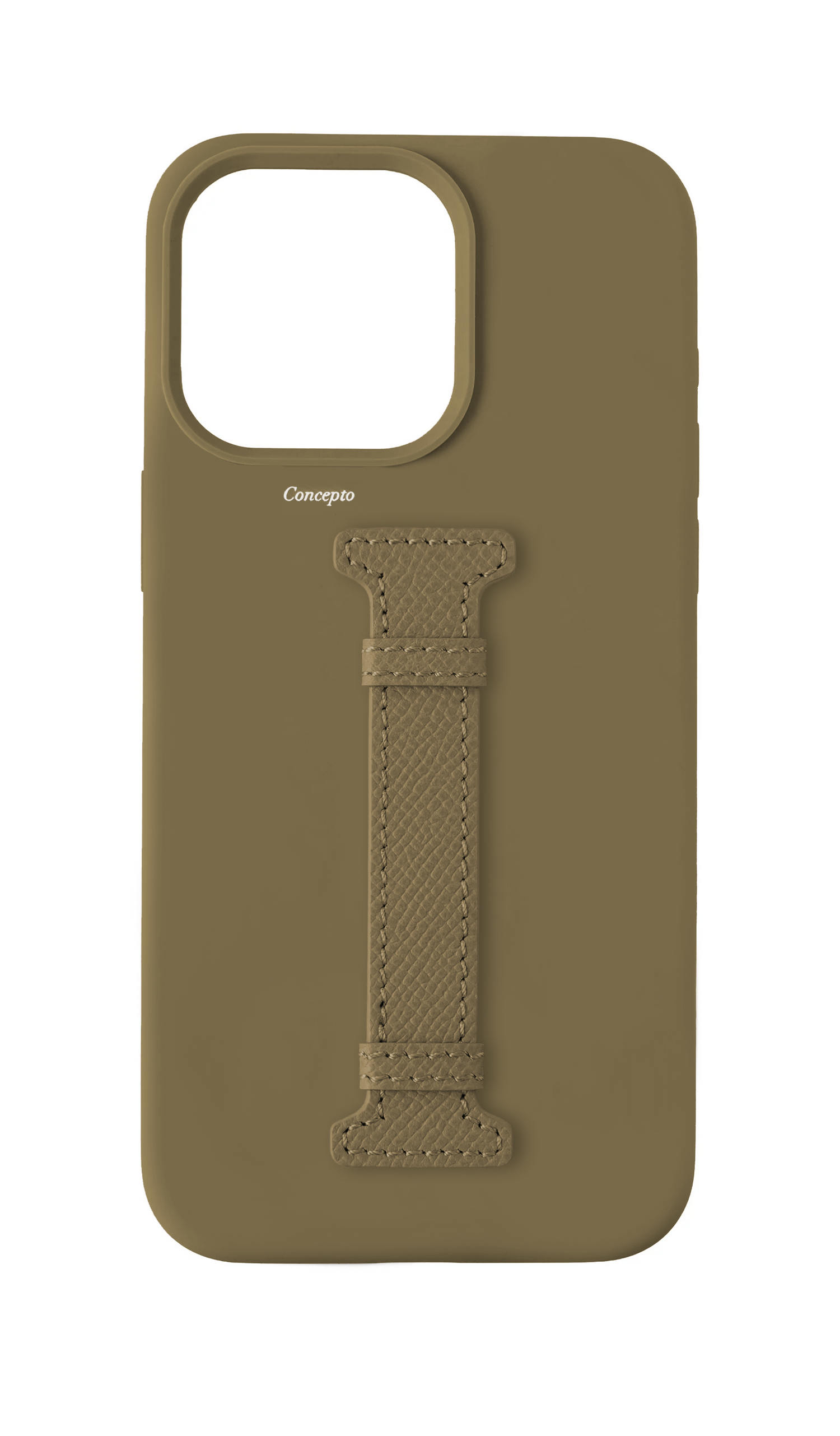 Taupe Silicon Middle Strap Case
