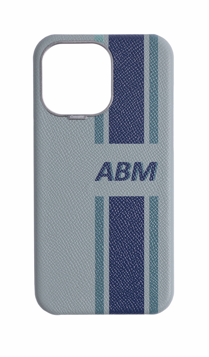 Striped Light Blue Grey Strapless Case
