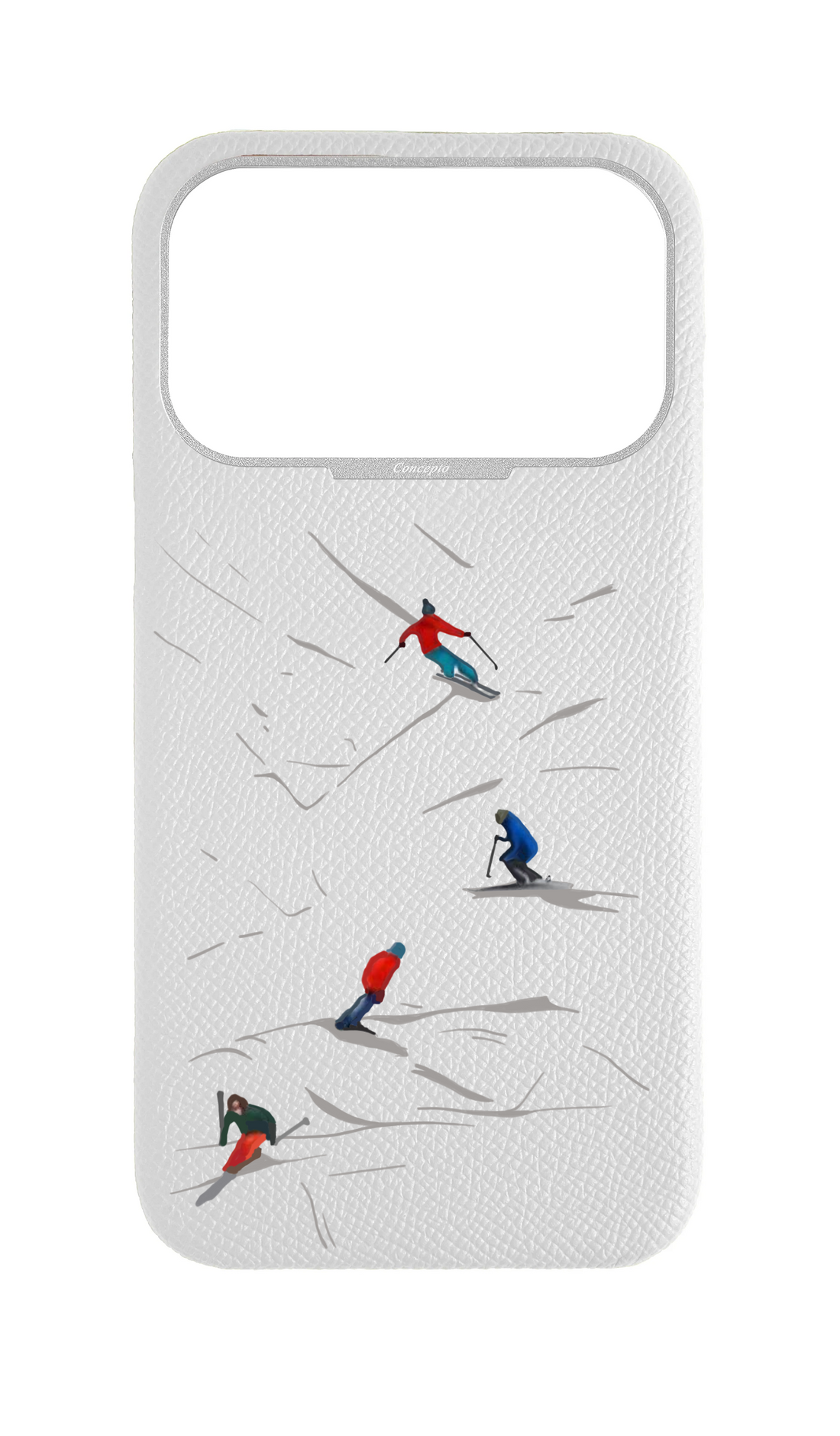 White Strapless Case - Downhill Ski