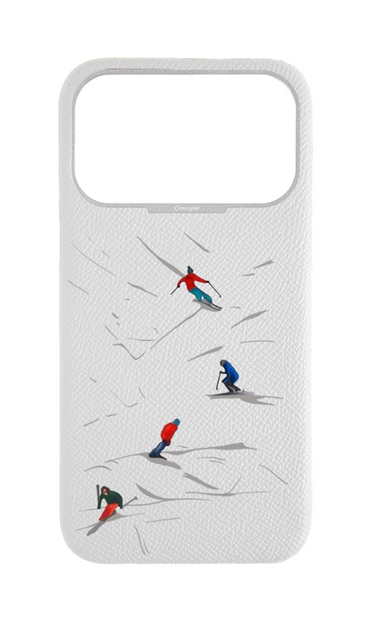 White Strapless Case - Downhill Ski