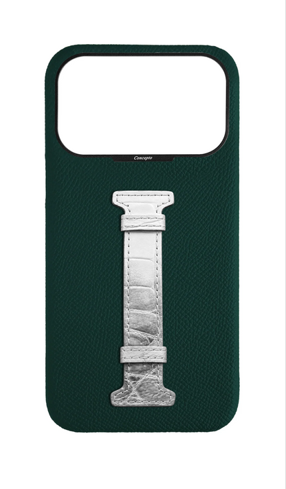Green Himalayan Exotic Crocodile Middle Strap Case