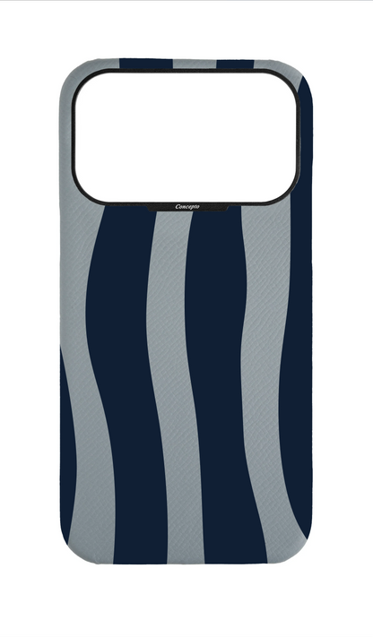 Light Blue Grey Strapless Case - Dancing Stripes