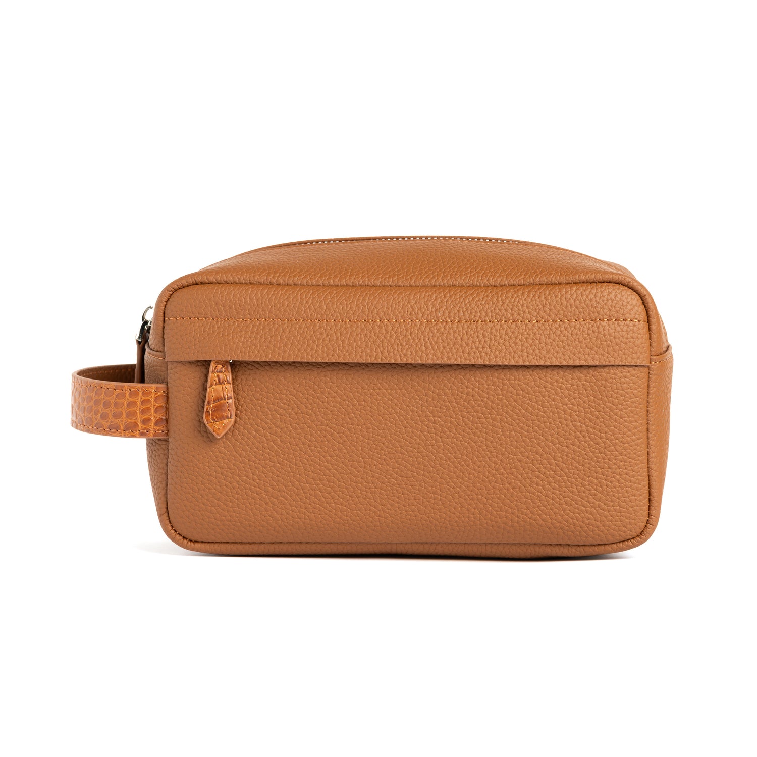Tan Handcrafted Toiletry Pouch