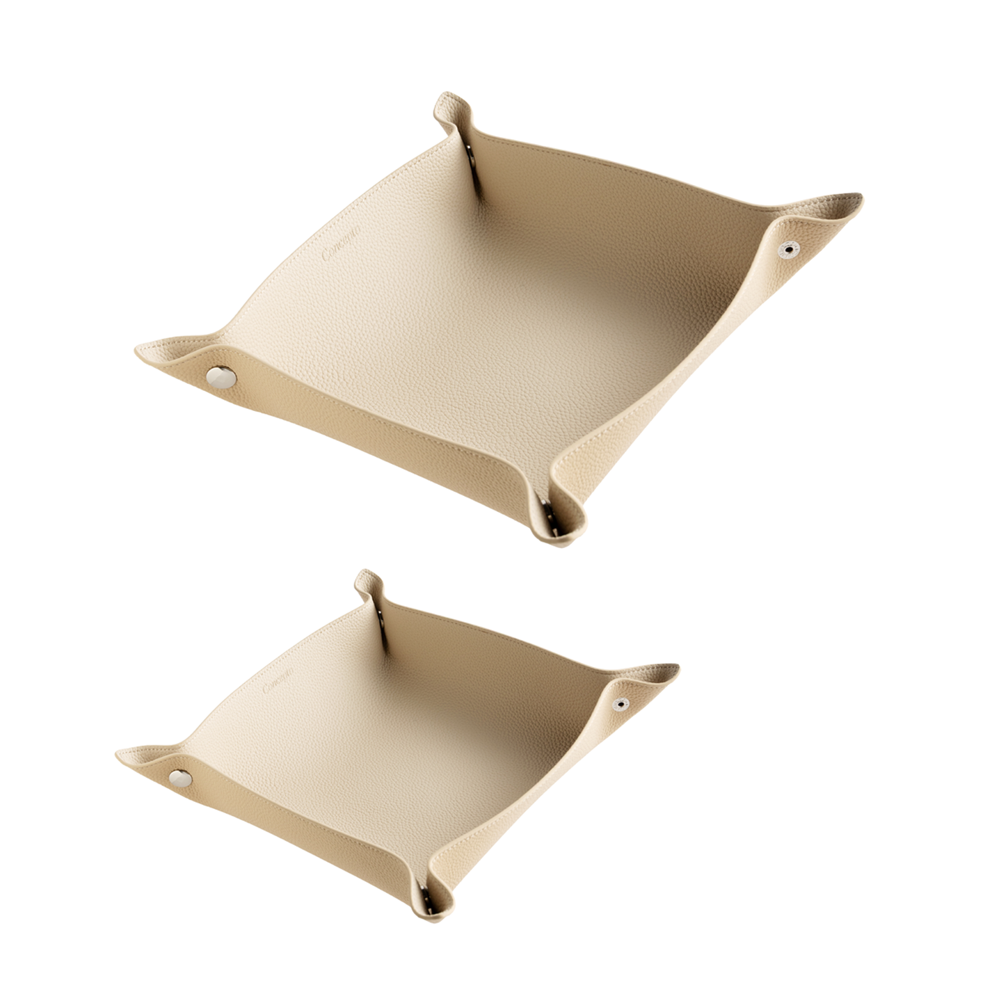 Classic Beige Leather Tray