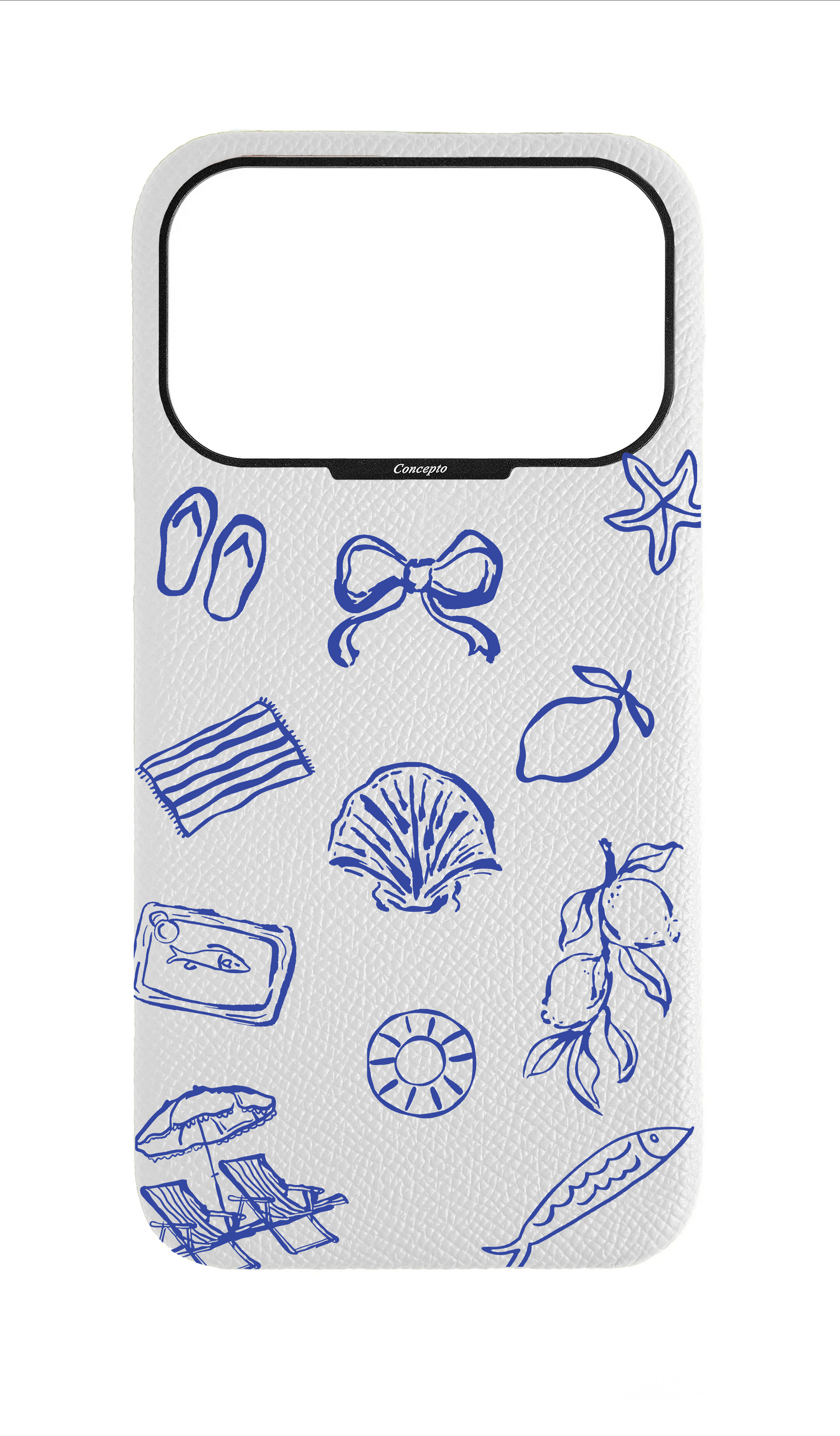 White Strapless Case - Coastal Escape