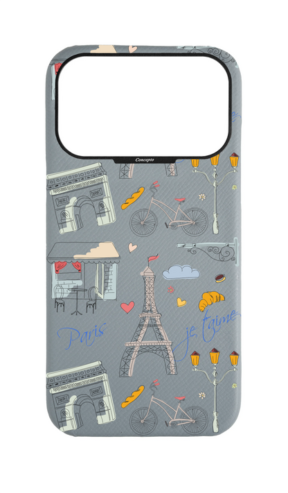 Light Blue Grey Strapless Case - Bonjour Paris