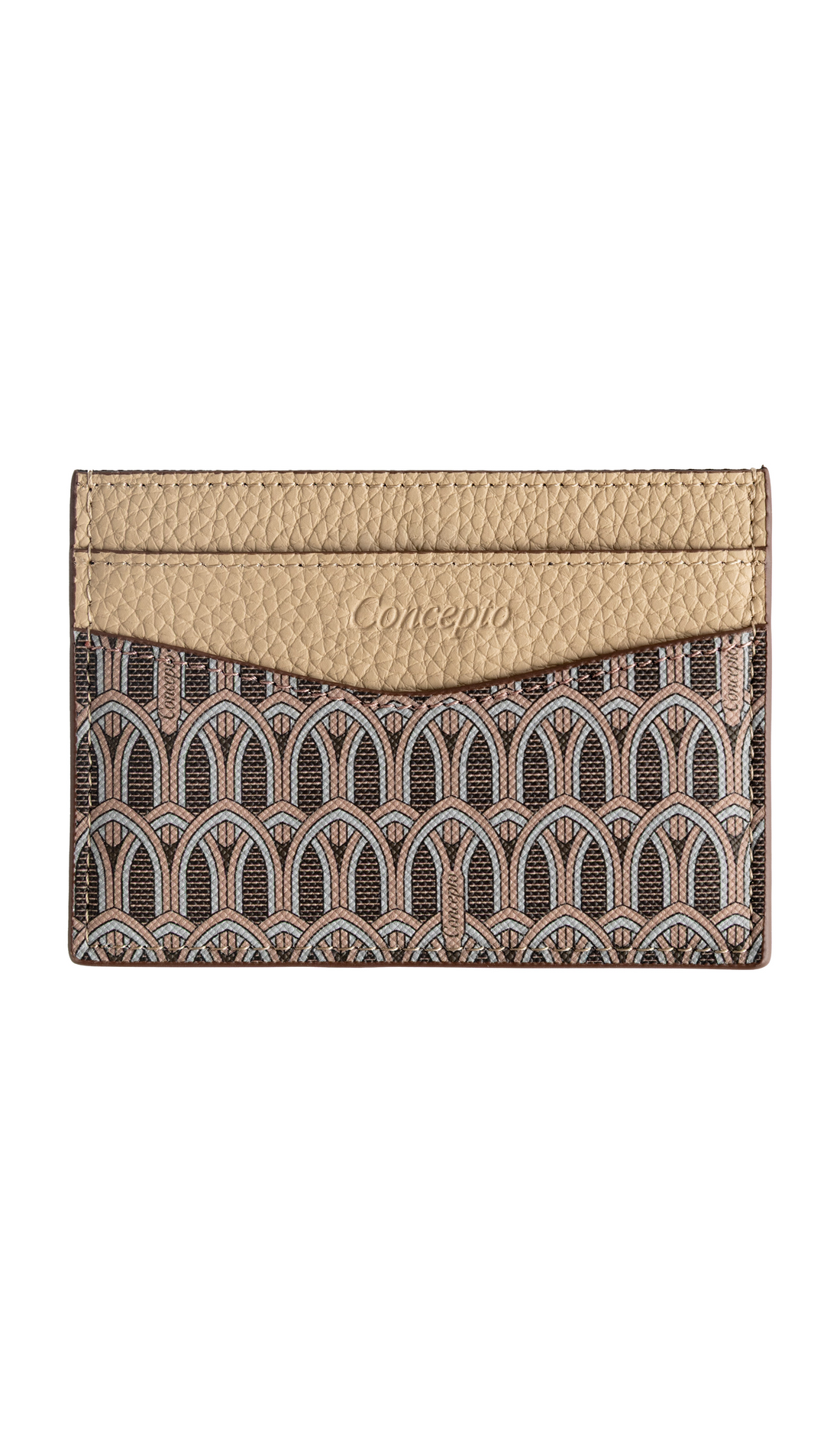 Cream Monogram Cardholder