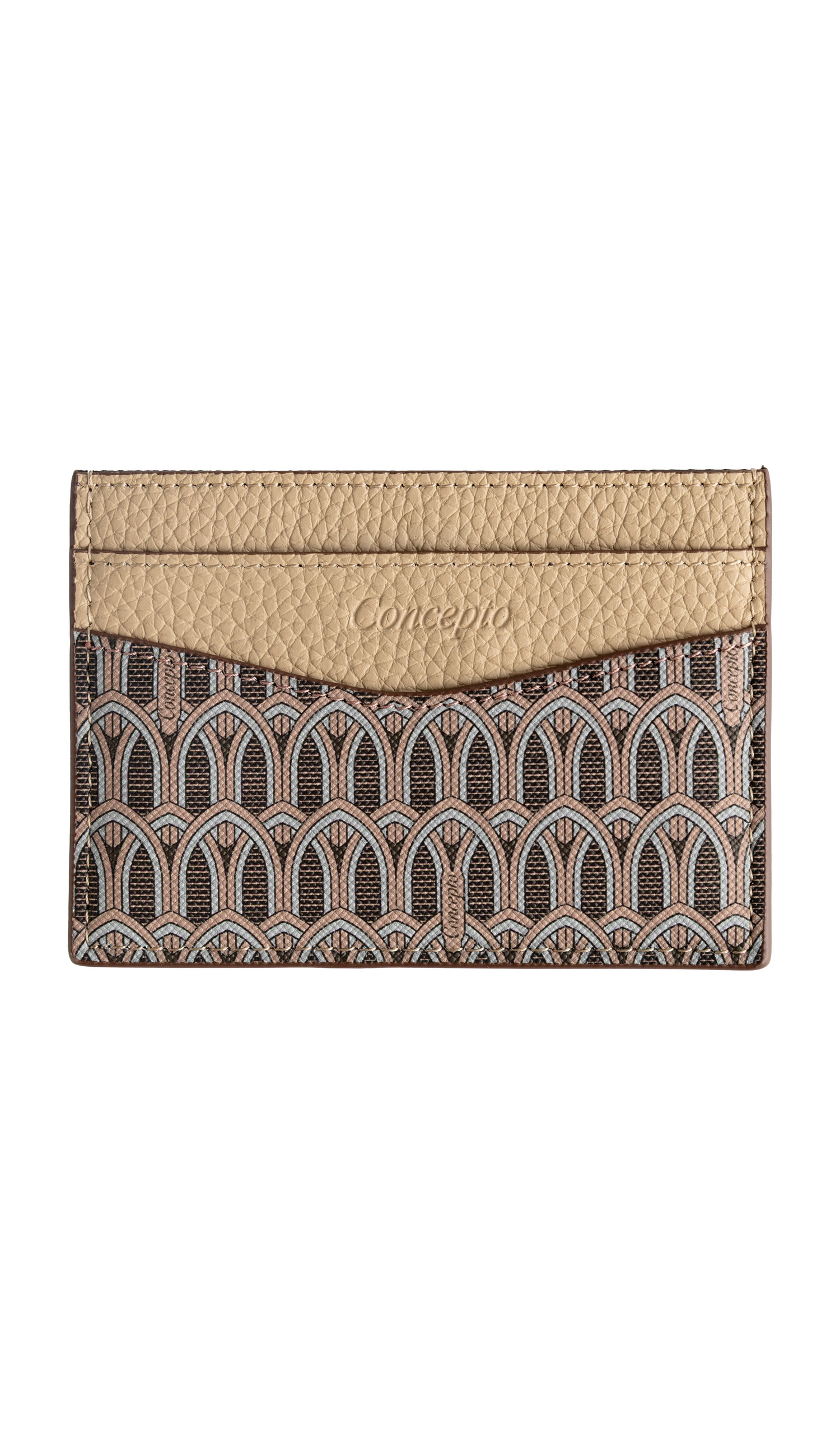 Cream Monogram Cardholder