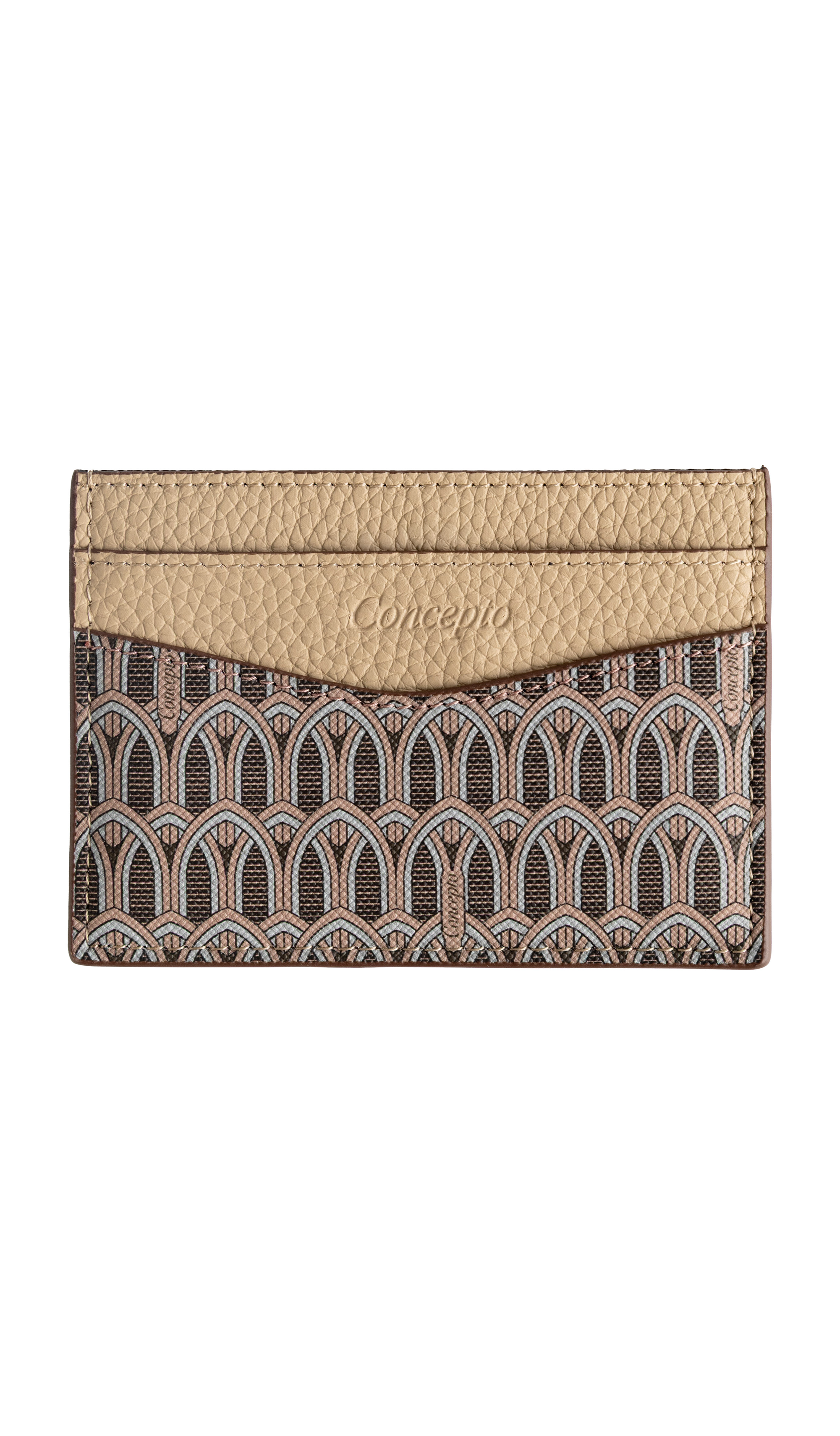 Cream Monogram Cardholder