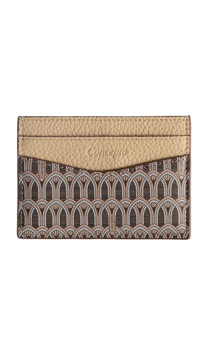 Cream Monogram Cardholder