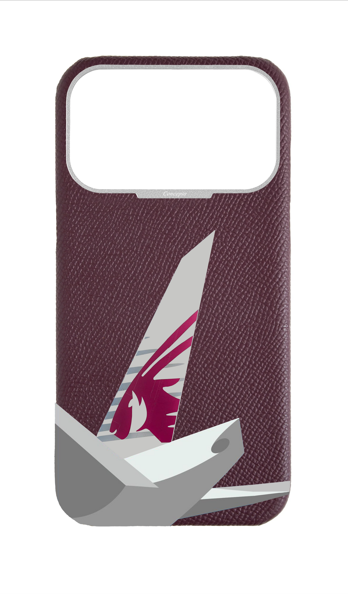 Maroon Strapless Epsom Case - QA Tail