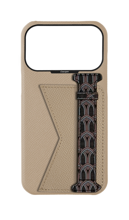Cream Monogram Duo Case