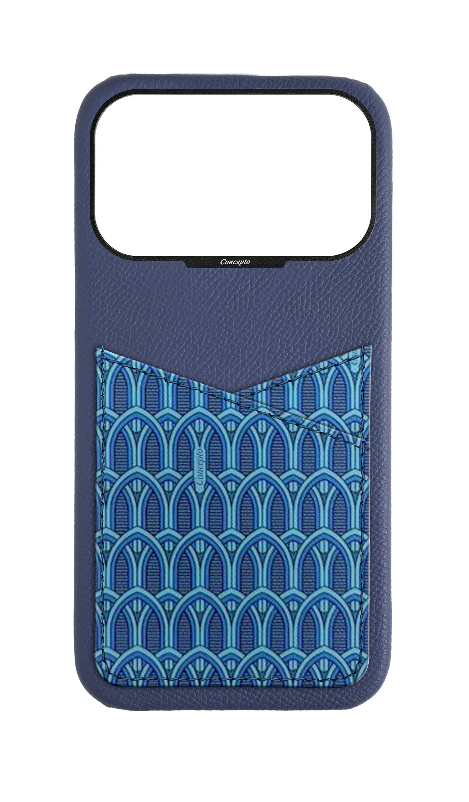 Blue Monogram Pocket Case
