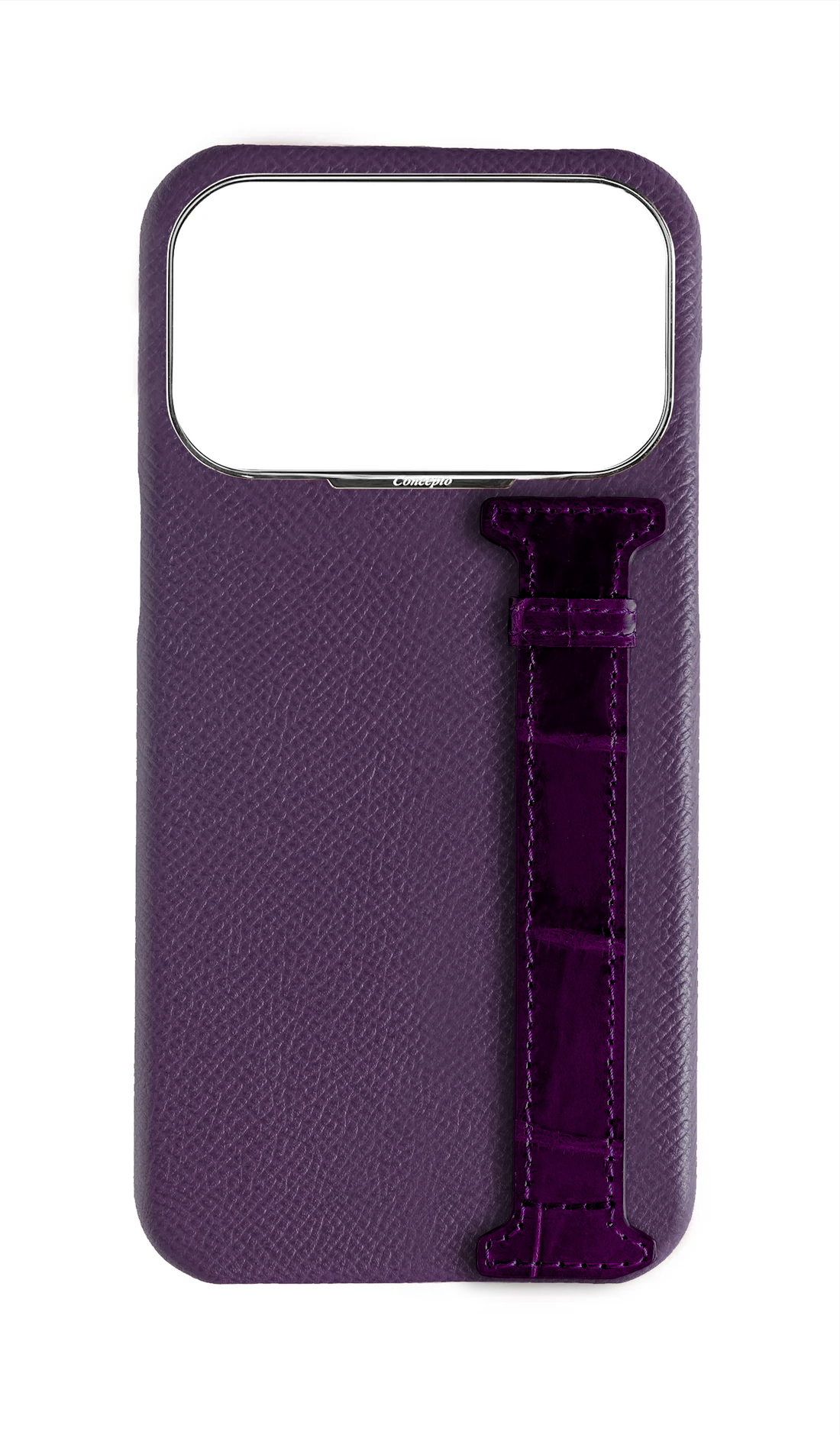 Deep Purple Exotic Crocodile Side Strap Case