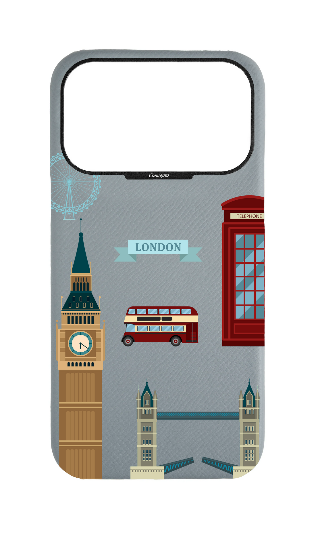 Light Blue Grey Strapless Case - The London Edit