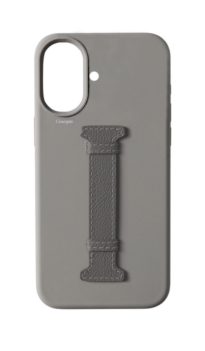 Grey Silicon Middle Strap Case