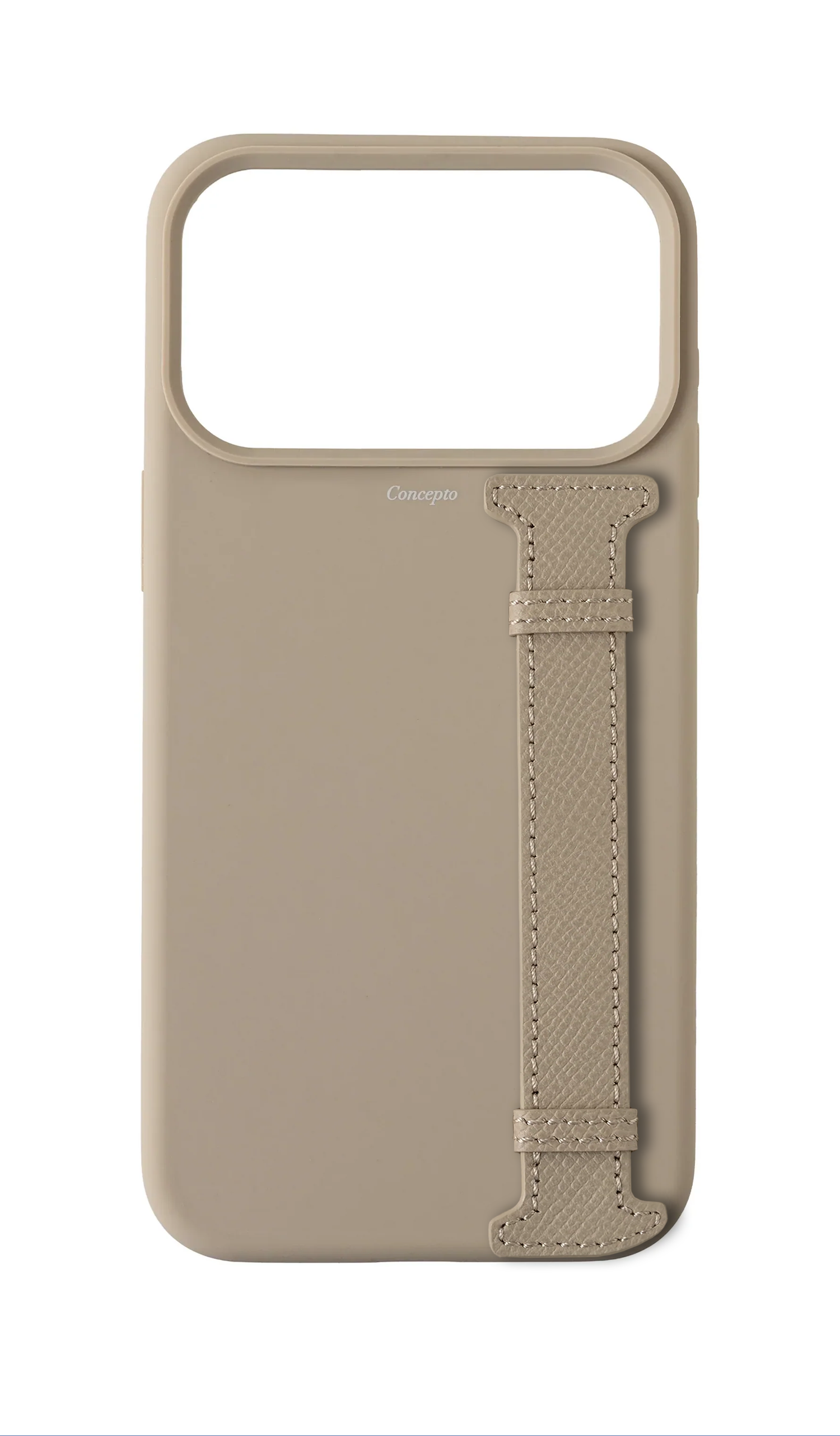 Cream Silicon Side Strap Case