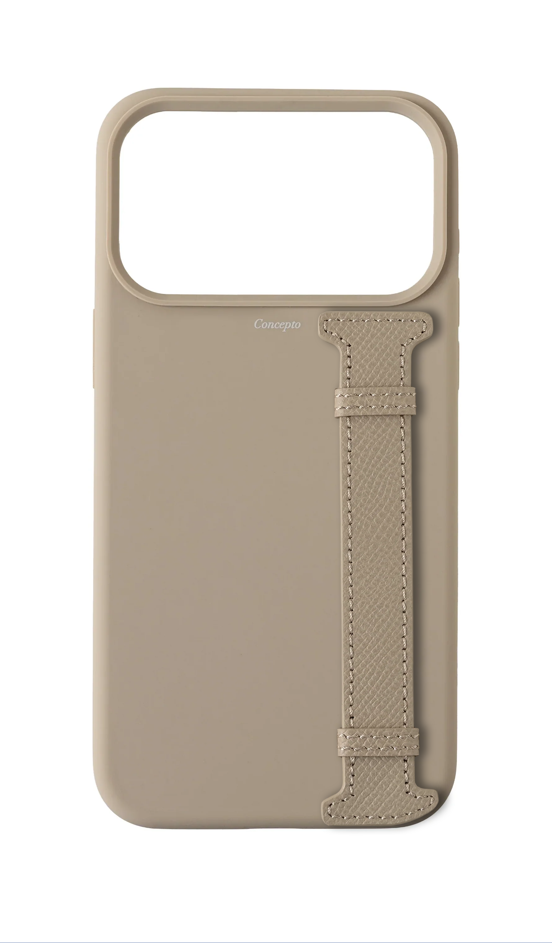 Cream Silicon Side Strap Case